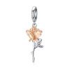  MyCharm Ragyogó Rózsa 925 Ezüst Charm & Medál