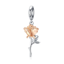  MyCharm Ragyogó Rózsa 925 Ezüst Charm & Medál medál