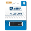 MYMEDIA Pendrive, 8GB, USB 2.0, MYMEDIA (by VERBATIM) (UM8G)