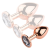 MyPlayToys Dugó Bijou anal PinkyGold S 6.5 x 2.7cm Bijou átlátszó