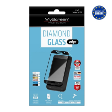Myscreen DIAMOND GLASS EDGE képernyővédő üveg (2.5D full cover, íves, karcálló, 0.33 mm, 9H) FEKETE mobiltelefon kellék