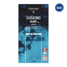 Myscreen DIAMOND GLASS EDGE képernyővédő üveg (2.5D, full glue, teljes felületén tapad, karcálló, 0.33 mm, 9H) FEKETE Samsung Galaxy S21 (SM-G991) 5G mobiltelefon kellék