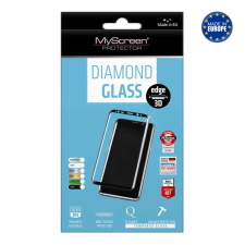 Myscreen DIAMOND GLASS EDGE képernyővédő üveg (3D, tok barát, 0.33mm, 9H) FEKETE mobiltelefon kellék