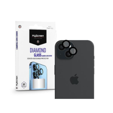 Myscreen MS224611 Apple iPhone 15/15 Plus MyScreen Protector Diamond Glass hátsó kameralencse védő edzett üveg, fekete mobiltelefon kellék
