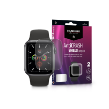 MyScreen Protector Apple Watch Series 4/5 (40 mm) ütésálló képernyővédő fólia - MyScreen Protector AntiCrash Shield Edge3D - 2 db/csomag - transparent mobiltelefon kellék