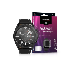 MyScreen Protector Samsung Galaxy Watch 3 (41 mm) ütésálló képernyővédő fólia - MyScreen Protector AntiCrash Shield Edge3D - 2 db/csomag - transparent mobiltelefon kellék