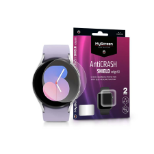 MyScreen Protector Samsung Galaxy Watch 5 (40 mm) ütésálló képernyővédő fólia - MyScreen Protector AntiCrash Shield Edge3D - 2 db/csomag - transparent (LA-2252) okosóra kellék