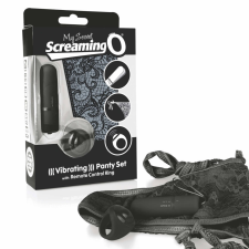  MySecret Screaming Pant - rádiós vibrációs bugyi (fekete) szexjáték