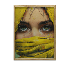 MYSTERIOUS EYES FALI PLAKÁT KERET NÉLKÜL 40x50 CM VIRÁGOK grafika, keretezett kép