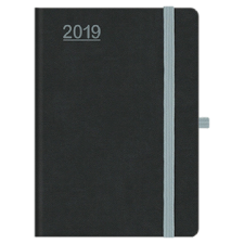  N012 Nero B6 heti naptár - Fekete-Szürke határidőnapló