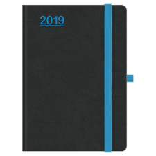  N021 Nero A5 napi naptár - Fekete-Kék határidőnapló