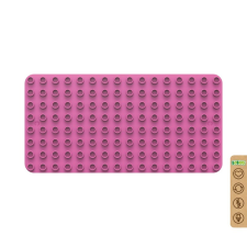 N/A BiOBUDDi BB-0017 | legó-duplo-kompatibilis alaplap | 8x16 bütyök sötét rózsaszín (PZTV-BB-0017-Watermelon-pink) barkácsolás, építés