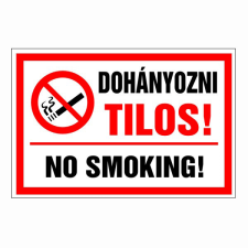 N/A Dohányozni tilos! (DKRF-TIL-1090-13) információs címke