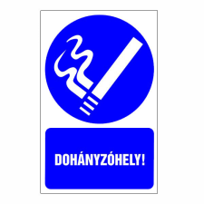 N/A Dohányzóhely! (DKRF-REND-1453-1) információs címke