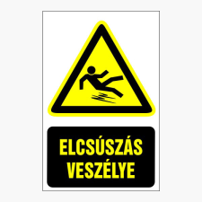 N/A Elcsúszás veszélye (DKRF-FIGY-1202-1) információs címke