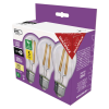 N/A EMOS LED izzó Filament A60-körte / E27 / 3,8 W (60 W) / 806 lm / meleg fehér. 3db/doboz (DBKF-EMZF5147-3)