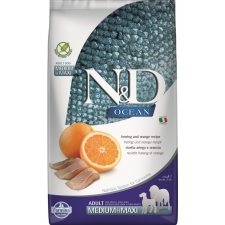 N/A N&D Dog Ocean hering&narancs adult medium&maxi 2,5kg (LPHT-PND0250063) kutyaeledel