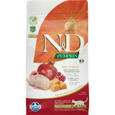 N&amp;D Cat Grain Free Pumpkin fürj ivartalanított 1,5kg macskaeledel