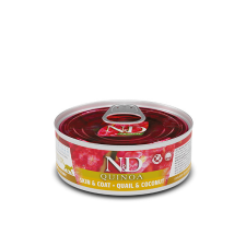 N&D Cat konzerv cicáknak Quinoa fürj&kókusz 80g macskaeledel