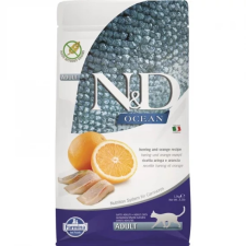  N&amp;D Cat Ocean hering &amp; narancs adult 1,5kg macskaeledel