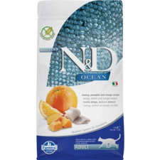 N&amp;D Cat Ocean hering, sütőtök &amp; narancs adult 1,5 kg macskaeledel