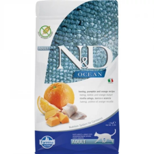 N&D Cat Ocean hering, sütőtök & narancs adult 1,5kg macskaeledel