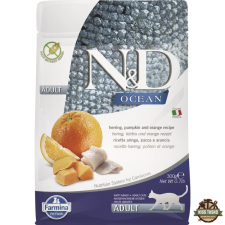 N&D Cat Ocean hering, sütőtök, narancs adult 300g macskaeledel