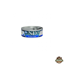N&D Cat Ocean konzerv tőkehal & garnélarák sütőtökkel 70g macskaeledel