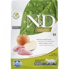  N&amp;D Cat Prime vaddisznó &amp; alma adult 300g macskaeledel