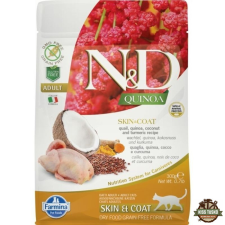 N&amp;D Cat Quinoa Skin &amp; coat fürj 300g macskaeledel