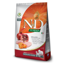 N&amp;D N&D Grain Free csirke és gránátalma sütőtökkel Adult Medium/Maxi 2,5 Kg kutyaeledel