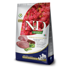 N&amp;D N&D Quinoa Dog Weight Management bárány kutyatáp 7 kg kutyaeledel
