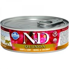  N&amp;D Quinoa Cat konzerv fürj &amp; kókusz 80g macskaeledel