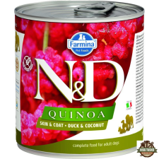 N&D Quinoa Dog konzerv kacsa & kókusz 285g kutyaeledel