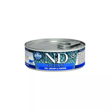 N&D Cat Ocean konzerv tőkehal&garnélarák sütőtökkel 70g macskaeledel