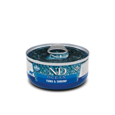  N&D Cat Ocean Konzerv Tonhal és Garnélarák – 12×70 g macskaeledel