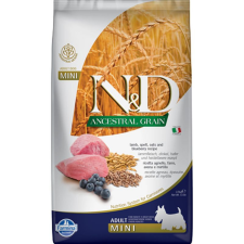 N&D Dog Ancestral Grain bárány, tönköly, zab&áfonya adult mini 2,5kg kutyaeledel