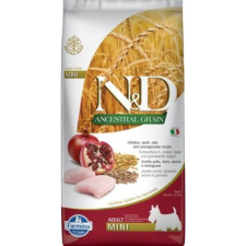  N&D Dog Ancestral Grain csirke, tönköly, zab&gránátalma adult mini – 2,5 kg kutyaeledel