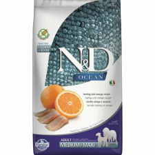 N&D N&D Dog Ocean hering&narancs adult medium&maxi 2,5kg kutyaeledel