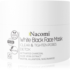 Nacomi White & Black tisztító arcmaszk 50 ml arcpakolás, arcmaszk