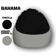  Nagi Fekete - Világosszürke Babzsákfotel bútor