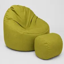  Nagi Janbo Almazöld Babzsákfotel Puffal bútor
