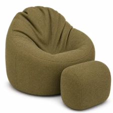  Nagi Janbo Méreg Zöld Babzsákfotel Puffal bútor