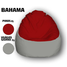  Nagi Piros - Világosszürke Babzsákfotel bútor