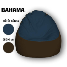  Nagi Sötétkék - Csokibarna Babzsákfotel bútor