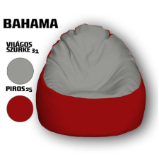  Nagi Világos Szürke - Piros Babzsákfotel bútor