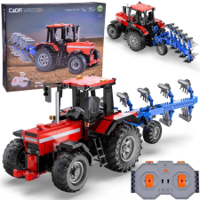 Nagy építőkocka készlet távirányítós traktor és eke barkácsolás, építés