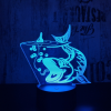  Nagy hal 3D led lámpa