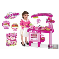  Nagy játékkonyha tartozékokkal, rózsaszín konyhakészlet