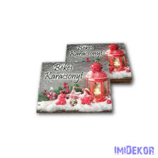  Nagy kártya 5db/csomag 6,3x9,1cm - Piros Lámpás dekorációs kellék